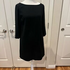 Simple black 3/4 sleeve, black Leith dress